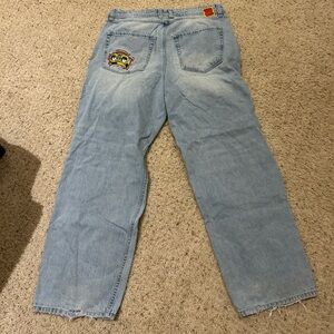 Empyre Baggy Light wash Denim Skater Jeans #7